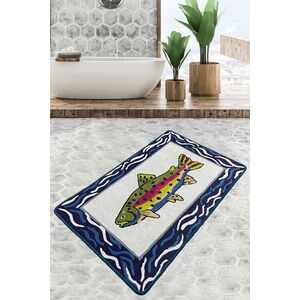 Imagine Covoras de baie, L'essentiel Maison, Pescado, 70x120 cm, Multicolor