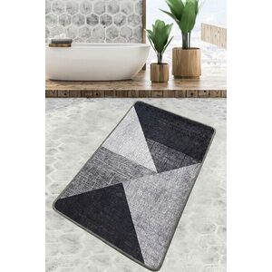 Imagine Covoras de baie, L'essentiel Maison, Phell v2, 70x120 cm, Poliester, Gri
