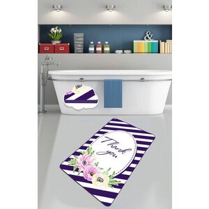 Imagine Covoras de baie, L'essentiel Maison, Thank You (80 x 100), 80x100 cm, Poliester, Multicolor
