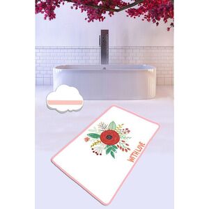 Imagine Covoras de baie, L'essentiel Maison, With Love (80 x 100), 80x100 cm, Poliester, Multicolor