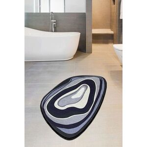 Imagine Covoras de baie, L'essentiel Maison, Piedra, 70x120 cm, Poliester, Gri / Violet / Liliac