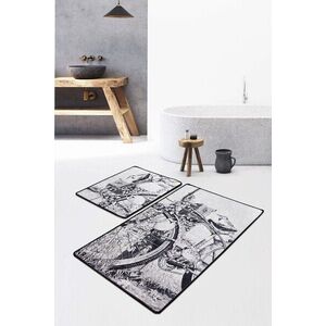 Imagine Set covorase de baie, L'essentiel Maison, Hand Draw, Multicolor