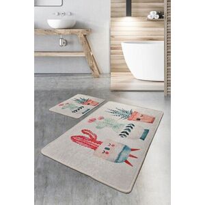Imagine Set covorase de baie, L'essentiel Maison, Happy Cactus, Multicolor