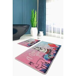 Imagine Set covorase de baie, L'essentiel Maison, White Lama, Multicolor