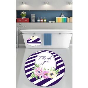 Imagine Covoras de baie, L'essentiel Maison, Thank You (100 cm), Poliester, Multicolor