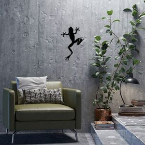Imagine Decoratiune de perete, Frog, Dimensiune: 28 x 42 cm, Negru
