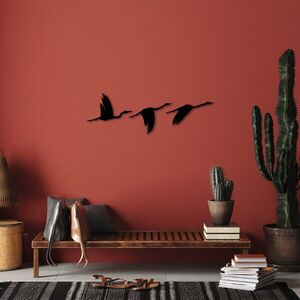 Imagine Decoratiune de perete, Migrant Birds, Dimensiune: 11 x 16 cm (1 bucată), Negru