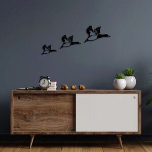 Imagine Decoratiune de perete, Ducks, Dimensiune: 11 x 16 cm (1 bucată), Negru