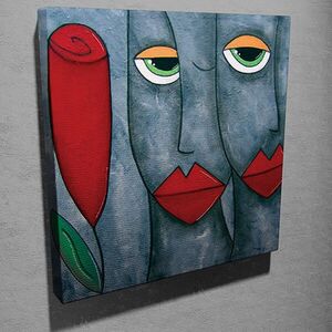Imagine Tablou decorativ, KC129, Dimensiune: 45 x 45 cm, Multicolor