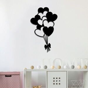 Imagine Decoratiune de perete, Balloons, Dimensiune: 21 x 35 cm, Negru