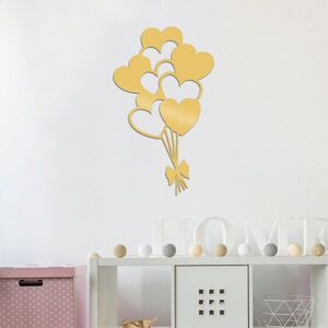 Imagine Decoratiune de perete, Balloons, Dimensiune: 21 x 35 cm, Auriu