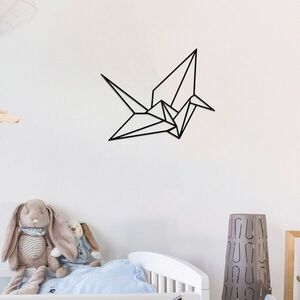 Imagine Decoratiune de perete, Origami, Dimensiune: 33 x 41 cm, Negru