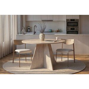 Imagine Masa, Hanah Home, Virella, 120x75x120 cm, Travertin