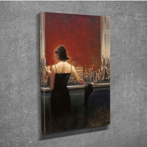 Imagine Tablou decorativ, DC189, Rama din lemn (grosime 3 cm), Multicolor