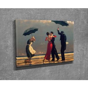 Imagine Tablou decorativ, DC190, Rama din lemn (grosime 3 cm), Multicolor