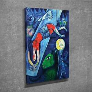 Imagine Tablou decorativ, DC193, Rama din lemn (grosime 3 cm), Multicolor