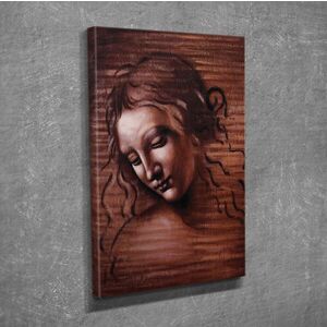 Imagine Tablou decorativ, DC196, Rama din lemn (grosime 3 cm), Multicolor