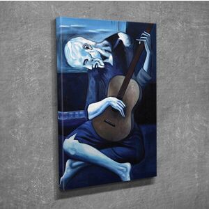 Imagine Tablou decorativ, DC199, Rama din lemn (grosime 3 cm), Multicolor