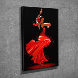 Imagine Tablou decorativ, DC201, Rama din lemn (grosime 3 cm), Multicolor