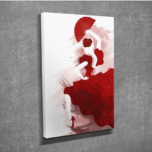 Imagine Tablou decorativ, DC207, Rama din lemn (grosime 3 cm), Multicolor