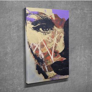 Imagine Tablou decorativ, DC209, Rama din lemn (grosime 3 cm), Multicolor