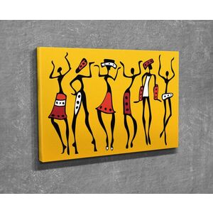 Imagine Tablou decorativ, DC211, Rama din lemn (grosime 3 cm), Multicolor
