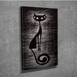 Imagine Tablou decorativ, DC213, Rama din lemn (grosime 3 cm), Multicolor
