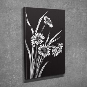 Imagine Tablou decorativ, DC214, Rama din lemn (grosime 3 cm), Multicolor