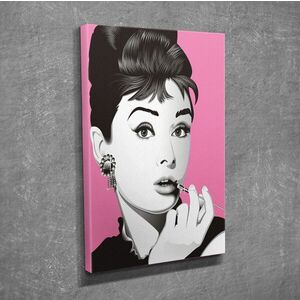 Imagine Tablou decorativ, DC226, Rama din lemn (grosime 3 cm), Multicolor