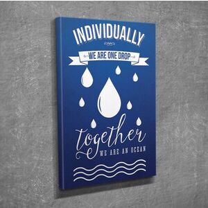 Imagine Tablou decorativ, DC231, Rama din lemn (grosime 3 cm), Multicolor