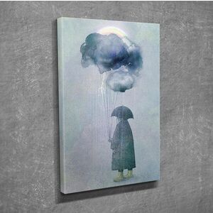 Imagine Tablou decorativ, DC232, Rama din lemn (grosime 3 cm), Multicolor