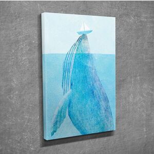 Imagine Tablou decorativ, DC233, Rama din lemn (grosime 3 cm), Multicolor