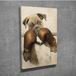 Imagine Tablou decorativ, DC235, Rama din lemn (grosime 3 cm), Multicolor