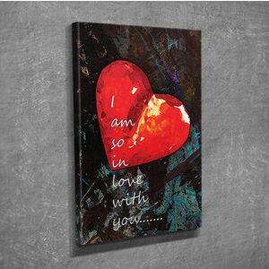 Imagine Tablou decorativ, DC236, Rama din lemn (grosime 3 cm), Multicolor