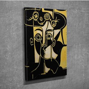 Imagine Tablou decorativ, DC240, Rama din lemn (grosime 3 cm), Multicolor