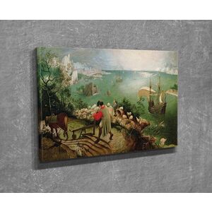Imagine Tablou decorativ, DC247, Rama din lemn (grosime 3 cm), Multicolor