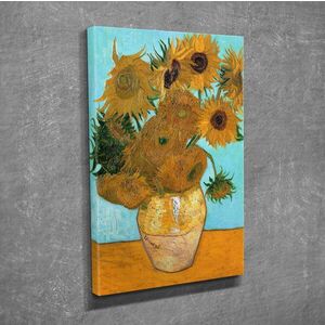 Imagine Tablou decorativ, DC250, Rama din lemn (grosime 3 cm), Multicolor