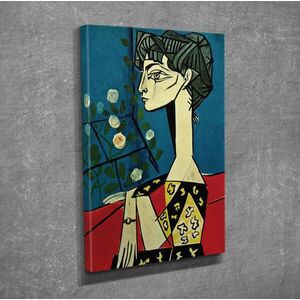 Imagine Tablou decorativ, DC252, Rama din lemn (grosime 3 cm), Multicolor