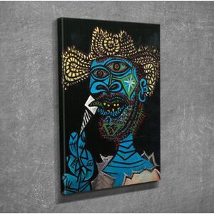 Imagine Tablou decorativ, DC253, Rama din lemn (grosime 3 cm), Multicolor