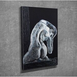 Imagine Tablou decorativ, DC265, Rama din lemn (grosime 3 cm), Multicolor