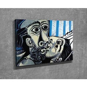 Imagine Tablou decorativ, DC272, Rama din lemn (grosime 3 cm), Multicolor