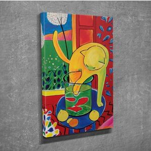 Imagine Tablou decorativ, DC278, Rama din lemn (grosime 3 cm), Multicolor