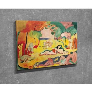 Imagine Tablou decorativ, DC282, Rama din lemn (grosime 3 cm), Multicolor