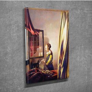 Imagine Tablou decorativ, DC292, Rama din lemn (grosime 3 cm), Multicolor