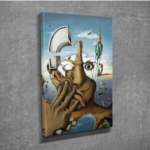 Imagine Tablou decorativ, DC296, Rama din lemn (grosime 3 cm), Multicolor
