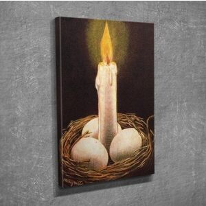 Imagine Tablou decorativ, DC298, Rama din lemn (grosime 3 cm), Multicolor