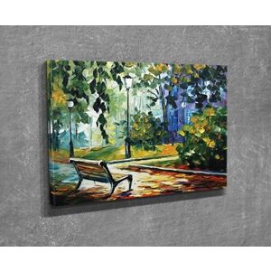 Imagine Tablou decorativ, DC304, Rama din lemn (grosime 3 cm), Multicolor