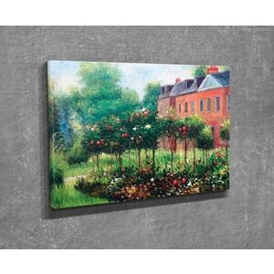 Imagine Tablou decorativ, DC305, Rama din lemn (grosime 3 cm), Multicolor