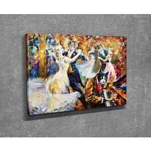Imagine Tablou decorativ, DC310, Rama din lemn (grosime 3 cm), Multicolor