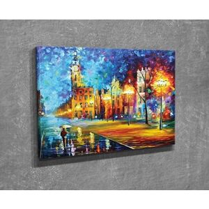 Imagine Tablou decorativ, DC313, Rama din lemn (grosime 3 cm), Multicolor